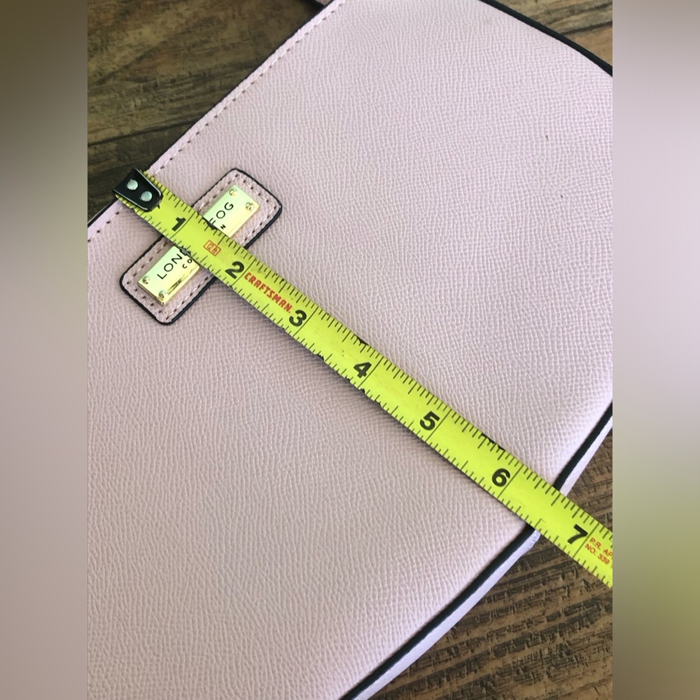 London Fog Pink Leather Purse Hand Shoulder Bag Adjustable Strap Gold Tone Zip - Picture 10 of 10